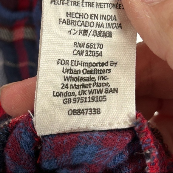 Free People Magical Plaid Embroideree Buttondown Top - Picture 14 of 16